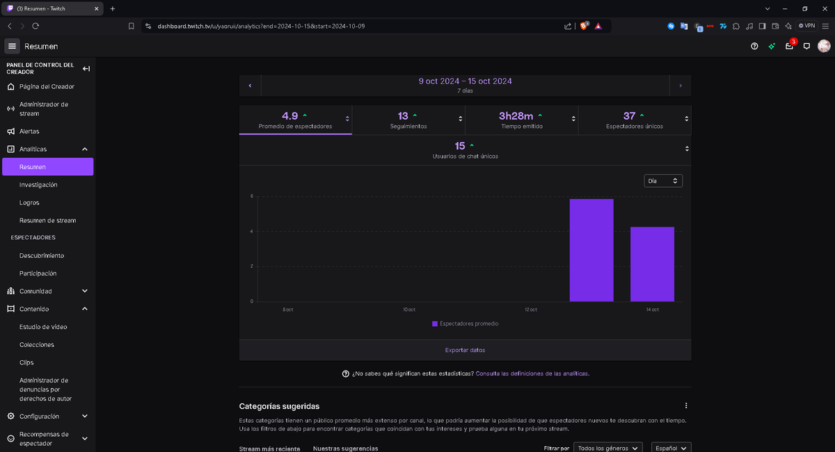 Muchas gracias por estar en el primer stream 🥺🥺🥳🥳