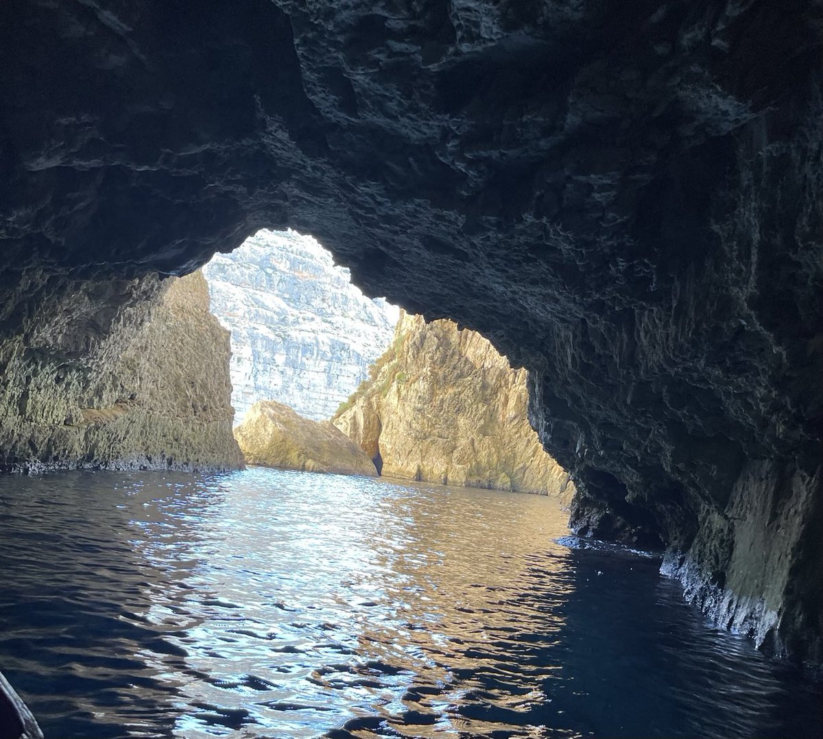 Beautiful Malta caves. ☺️