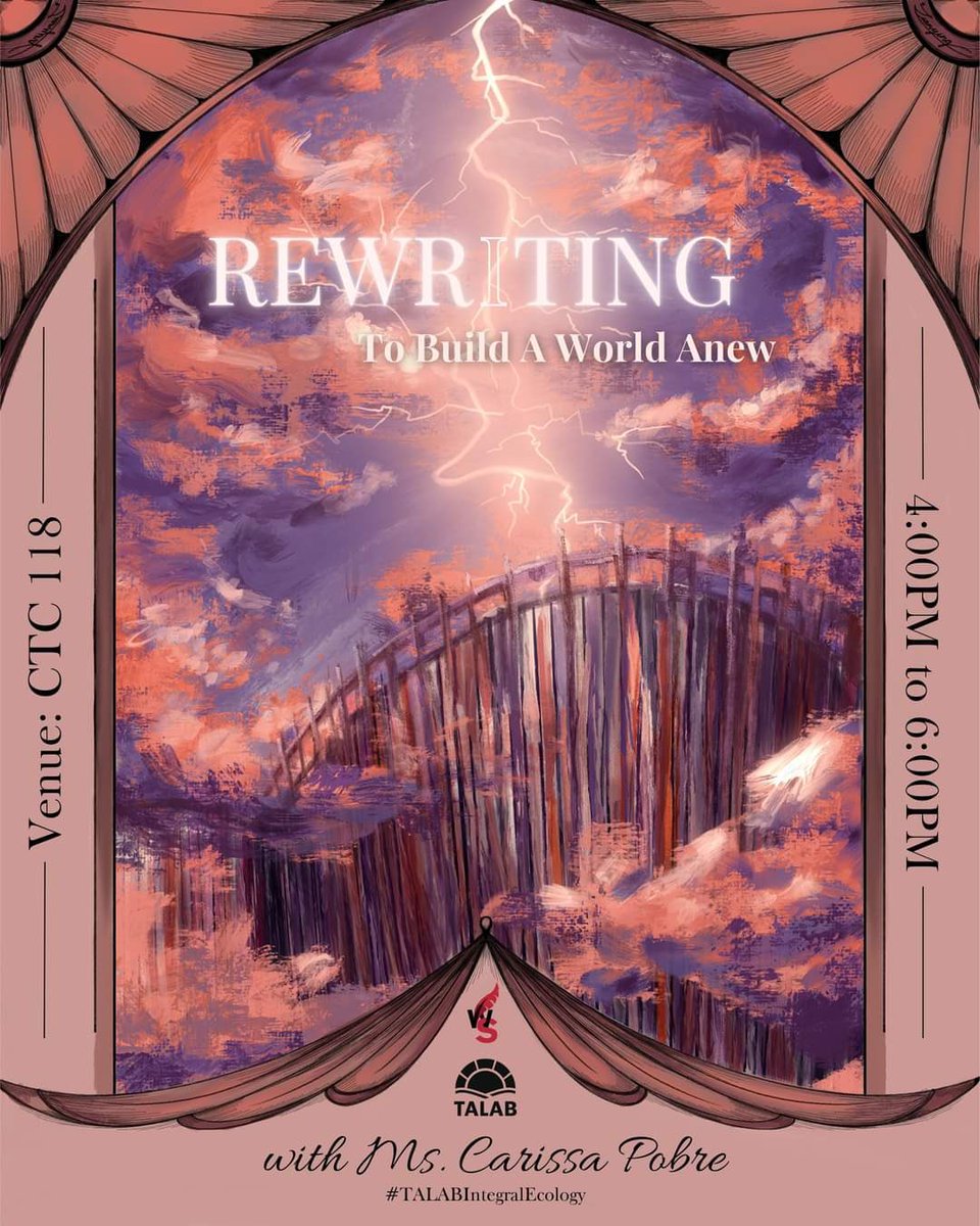 TheGUIDON's tweet image. HAPPENING NOW: "Rewriting: To Build The World Anew" hosted by WriterSkill at CTC 118 from 4PM to 6PM. | via @Bea_TheGDN
#TALABIntegralEcology