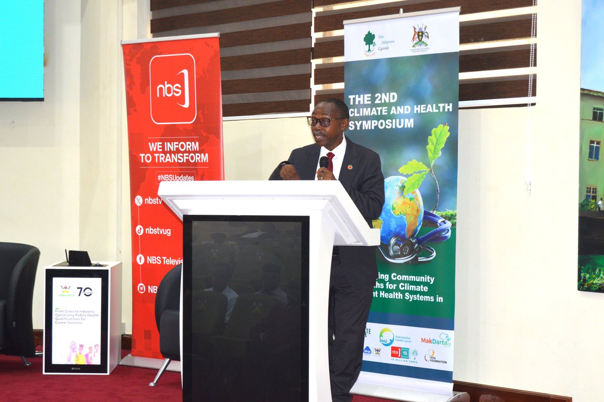 tree_adoptionug's tweet photo. Dr. Didacus Namanya, Climate Change Focal Person @MinofHealthUG
"We need to integrate climate data and health data so that we can forecast an outbreak and deal with it accordingly."
#HealthClimateSymposium https://t.co/peGBnyNa7C
