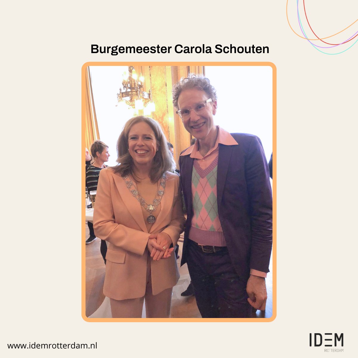 Carola Schouten beëdigd als burgemeester van Rotterdam!

Onze directeur @SjaakvanderLinde was erbij namens <a href="/IDEMRotterdam/">IDEM Rotterdam</a> en <a href="/RADAR/">O'Reilly Radar</a>. We wensen haar veel succes en kijken uit naar samenwerking voor een inclusieve stad met gelijke kansen voor iedereen! 💪🌍

#Inclusie #Rotterdam