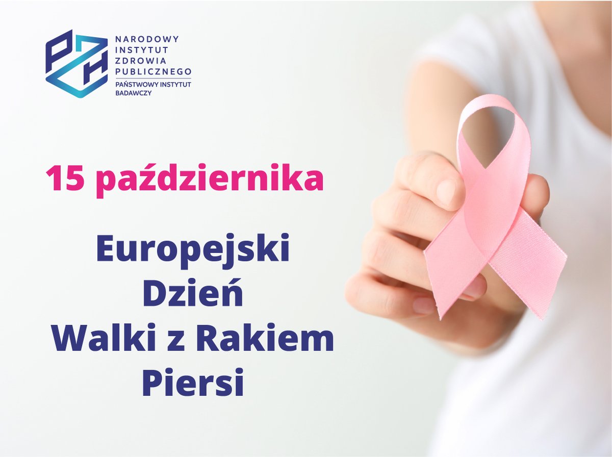 NIZP PZH - PIB (@nizp_pzh) on Twitter photo Dziś obchodzimy Europejski Dzień Walki z Rakiem Piersi – dzień, który ma na celu podniesienie świadomości na temat profilaktyki i leczenia raka piersi, jednego z najczęściej diagnozowanych nowotworów u kobiet, dlatego tak ważne są regularne badania.
<a href="/MZ_GOV_PL/">Ministerstwo Zdrowia</a> Dziś obchodzimy Europejski Dzień Walki z Rakiem Piersi – dzień, który ma na celu podniesienie świadomości na temat profilaktyki i leczenia raka piersi, jednego z najczęściej diagnozowanych nowotworów u kobiet, dlatego tak ważne są regularne badania.
<a href="/MZ_GOV_PL/">Ministerstwo Zdrowia</a>