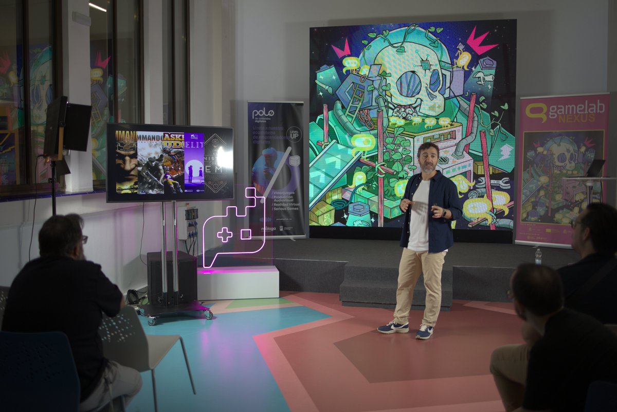 Javier García-Lajara comparte cómo su equipo superó todos retos para alcanzar la calidad AAA en menos de 3 años. ¡Brutal!

[📷 Gamelab #NexusMalaga]