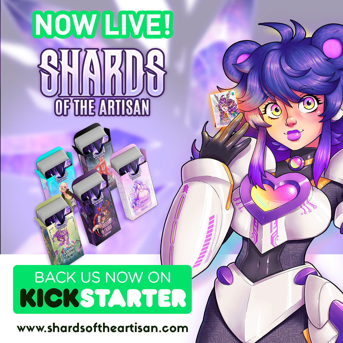🚨 The Shards of the Artisan Kickstarter is NOW LIVE! 🚨
Head over now to grab your limited Collector’s Editions and exclusive Art Commissions! 

✨ These are in limited supply, so act fast before they're gone! 🔥

shardsoftheartisan.com

#ShardsoftheArtisan #Kickstarter