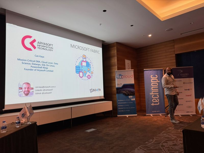 11 -13 Ekim 2024’de, Kıbrıs'ta düzenlenen BIG4TR Tech Talks 2024 etkinliğindeydik.

💡Kurucumuz Can KAYA'nın Microsoft Fabric ve Copilot sunumu yaptığı etkinlikte kıymetli misafirlerimizle bir arada olmak oldukça keyifliydi.🚀

Organizasyonda emeği geçen herkese teşekkür ederiz🙌