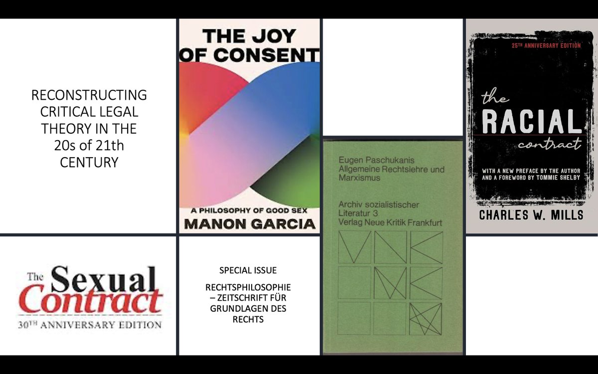 Daria Bayer (@daria_officiel) on Twitter photo ++ CfP ++
For the journal Rechtsphilosophie (Legal Philosophy) I organize a special issue about Critical Legal Theory today. Papers can be in German or English (preferred). Interested? Send a short abstract to: daria.bayer@jura.uni-halle.de
#pashukanis #cls #lpe #feminism #law ++ CfP ++
For the journal Rechtsphilosophie (Legal Philosophy) I organize a special issue about Critical Legal Theory today. Papers can be in German or English (preferred). Interested? Send a short abstract to: daria.bayer@jura.uni-halle.de
#pashukanis #cls #lpe #feminism #law