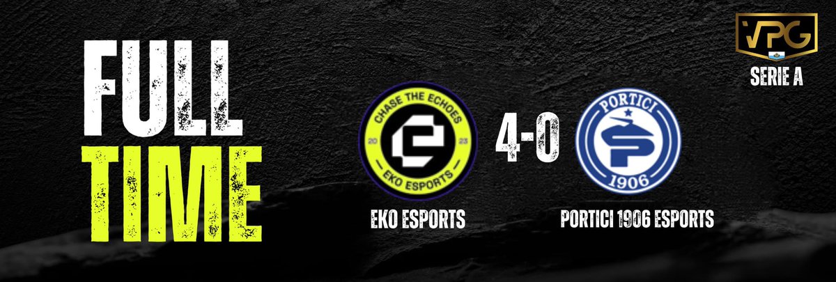 EKO eSports ProClub ยฉ๏ธ (@ekoproclub) on Twitter photo | FULL TIME |
๐ <a href="/VPGItaly/">VPG Italy ๐ฎ๐น</a>
๐ <a href="/FatalityProClub/">Fatality Project</a>
โ
1-0
<a href="/pizzacane/">Pizzacane ๐</a> โฝ๏ธ
๐ <a href="/VPGSanMarino/">VPG San Marino ๐ธ๐ฒ</a>
๐ @Portici1906eSP
โ
4-0
<a href="/pizzacane/">Pizzacane ๐</a> โฝ๏ธโฝ๏ธ
<a href="/MrSolida/">MrCorona</a> โฝ๏ธ
<a href="/Dany10x/">oP Dany</a> โฝ๏ธ
<a href="/FKolm10/">Fifa_Kolm10</a> ๐
#ChaseTheEchoes | FULL TIME |
๐ <a href="/VPGItaly/">VPG Italy ๐ฎ๐น</a>
๐ <a href="/FatalityProClub/">Fatality Project</a>
โ
1-0
<a href="/pizzacane/">Pizzacane ๐</a> โฝ๏ธ
๐ <a href="/VPGSanMarino/">VPG San Marino ๐ธ๐ฒ</a>
๐ @Portici1906eSP
โ
4-0
<a href="/pizzacane/">Pizzacane ๐</a> โฝ๏ธโฝ๏ธ
<a href="/MrSolida/">MrCorona</a> โฝ๏ธ
<a href="/Dany10x/">oP Dany</a> โฝ๏ธ
<a href="/FKolm10/">Fifa_Kolm10</a> ๐
#ChaseTheEchoes