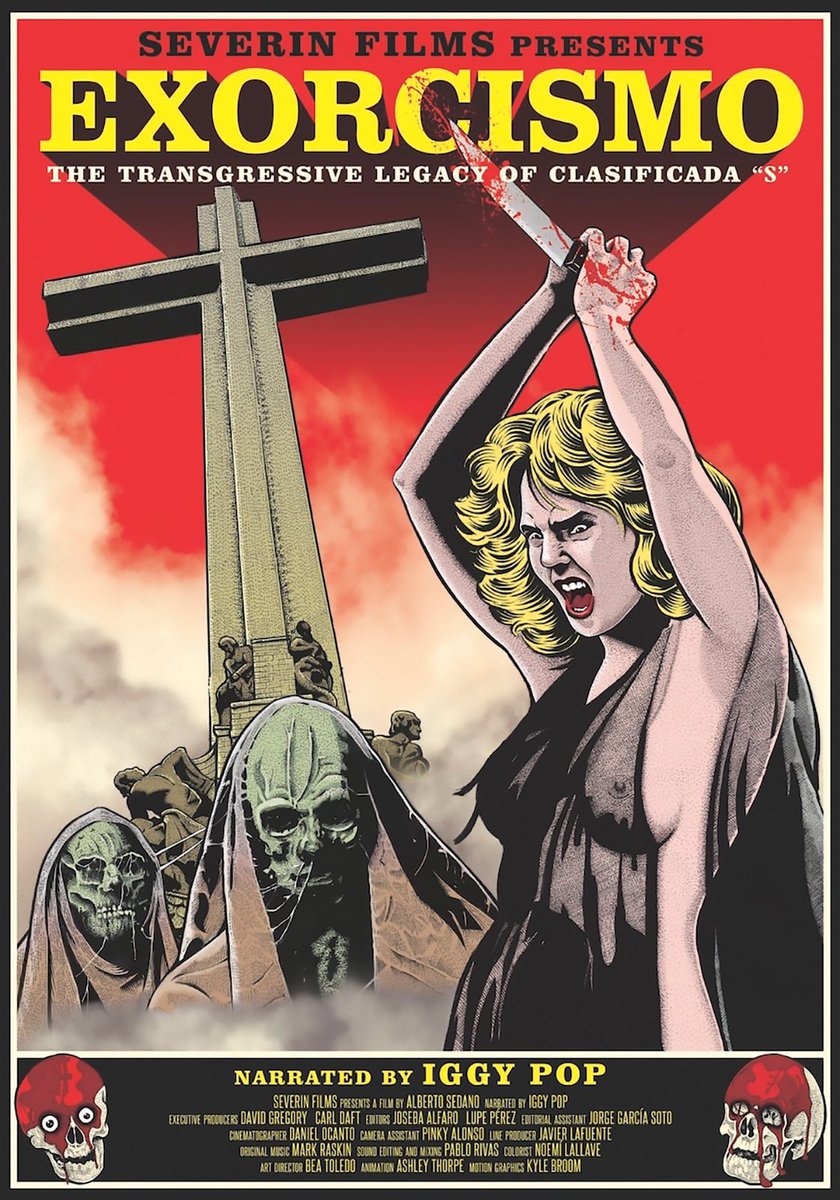 EXORCISMO: THE TRANSGRESSIVE LEGACY OF CLASIFICADA “S” (2024)💀💀💀💀 Imprescindible estudio del cine de explotación español de la transición, baja a las entrañas del franquismo para analizar cómo el erotismo, la violencia y el terror fueron sinónimo de transgresión. #Sitges2024