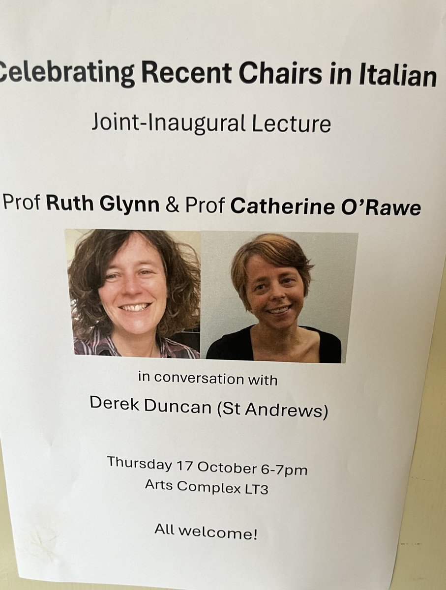 So this is happening, somewhat belatedly, Thursday. All welcome if you fancy free Prosecco and some yarns about the bad old days of Italian studies..😀