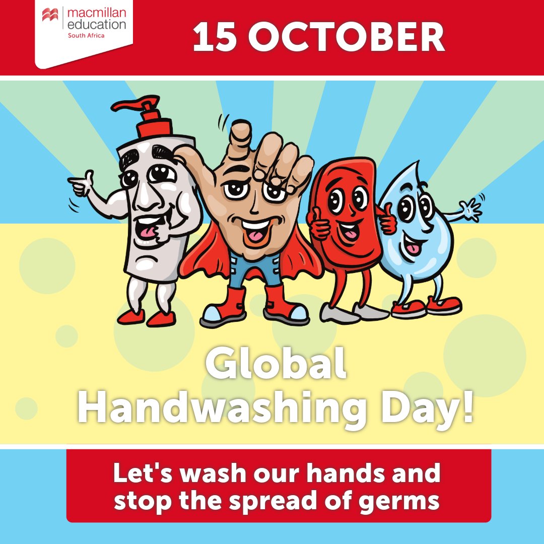 DOWNLOAD OUR FREE RESOURCES:
* Handwashing Heroes and other stories book: bit.ly/3te1Btf 
* H is for Handwashing poster: bit.ly/48G5O9C 

#GlobalHandwashingDay #SpreadLoveNotGerms
