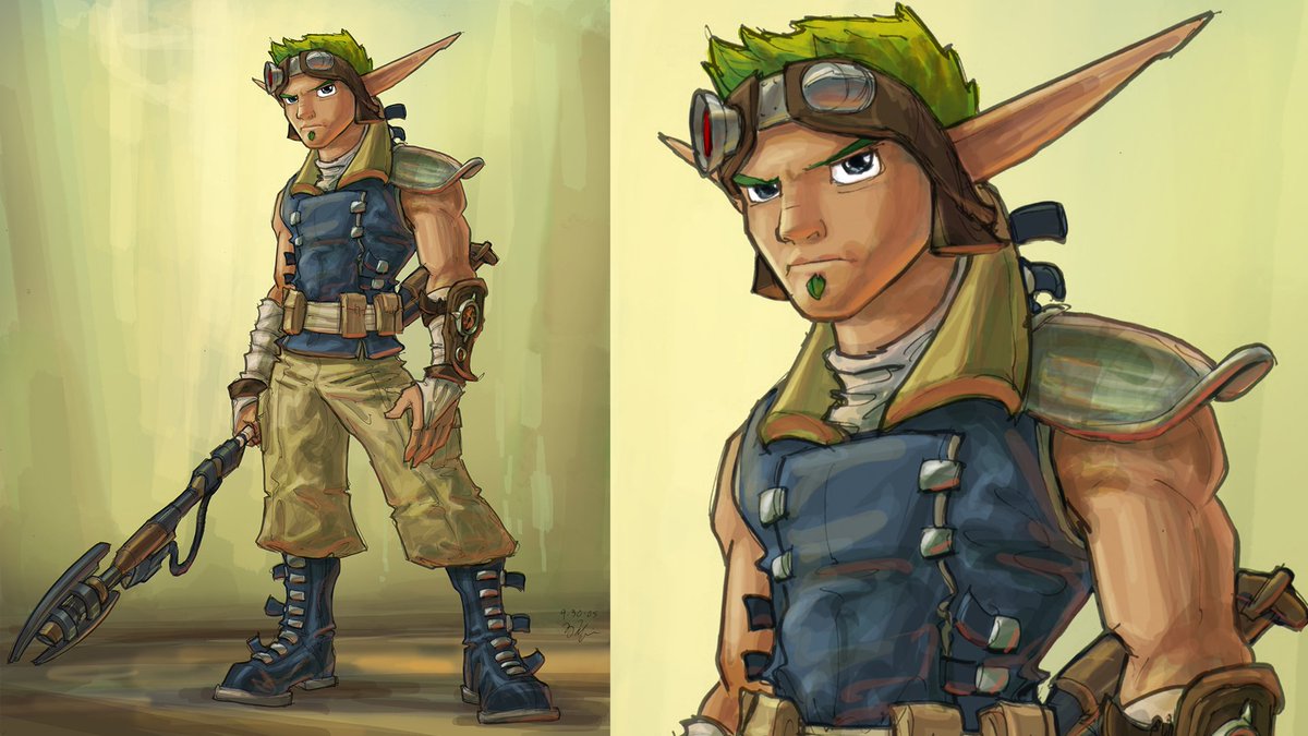 Jak and Daxter: The Lost Frontier Concept Art, by Bob Rafei (while the game was still in development at Naughty Dog).

Jak

1/3