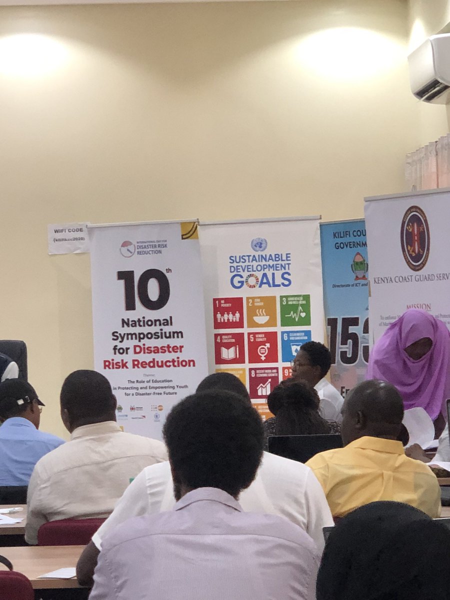 Celebrating the International Day for Disaster Risk Reduction at the 10th National Symposium in Kilifi, and voicing the Youths and the role of education in DRR. 
#IDRR2024