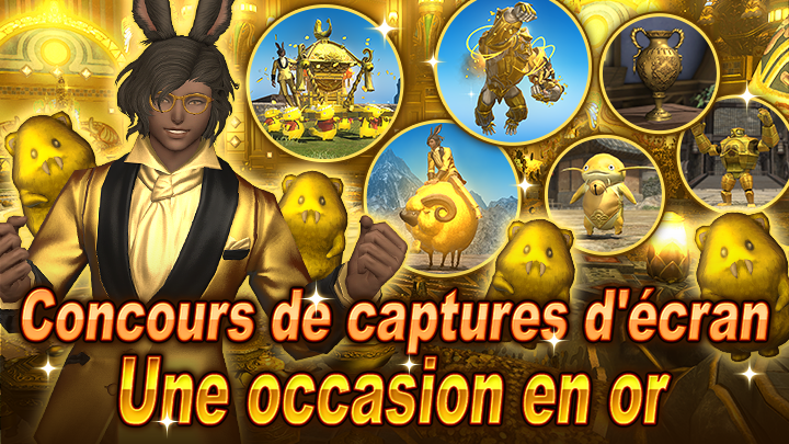 FF_XIV_FR's tweet photo. Voici un nouveau concours ! 🤩 https://t.co/CgG1u9eYyk

📸 Prenez une capture en suivant les règles
🔔 Postez-la en réponse avec #FFXIVGoldenSweepstakes
📝 Complétez le formulaire et validez votre participation

Conditions générales et règlement officiel : https://t.co/7UHCzuwONI https://t.co/Q2yWe32MoV