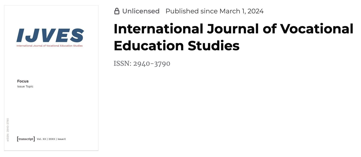 Gavin Moodie on X: &ldquo;The International Journal of Vocational 