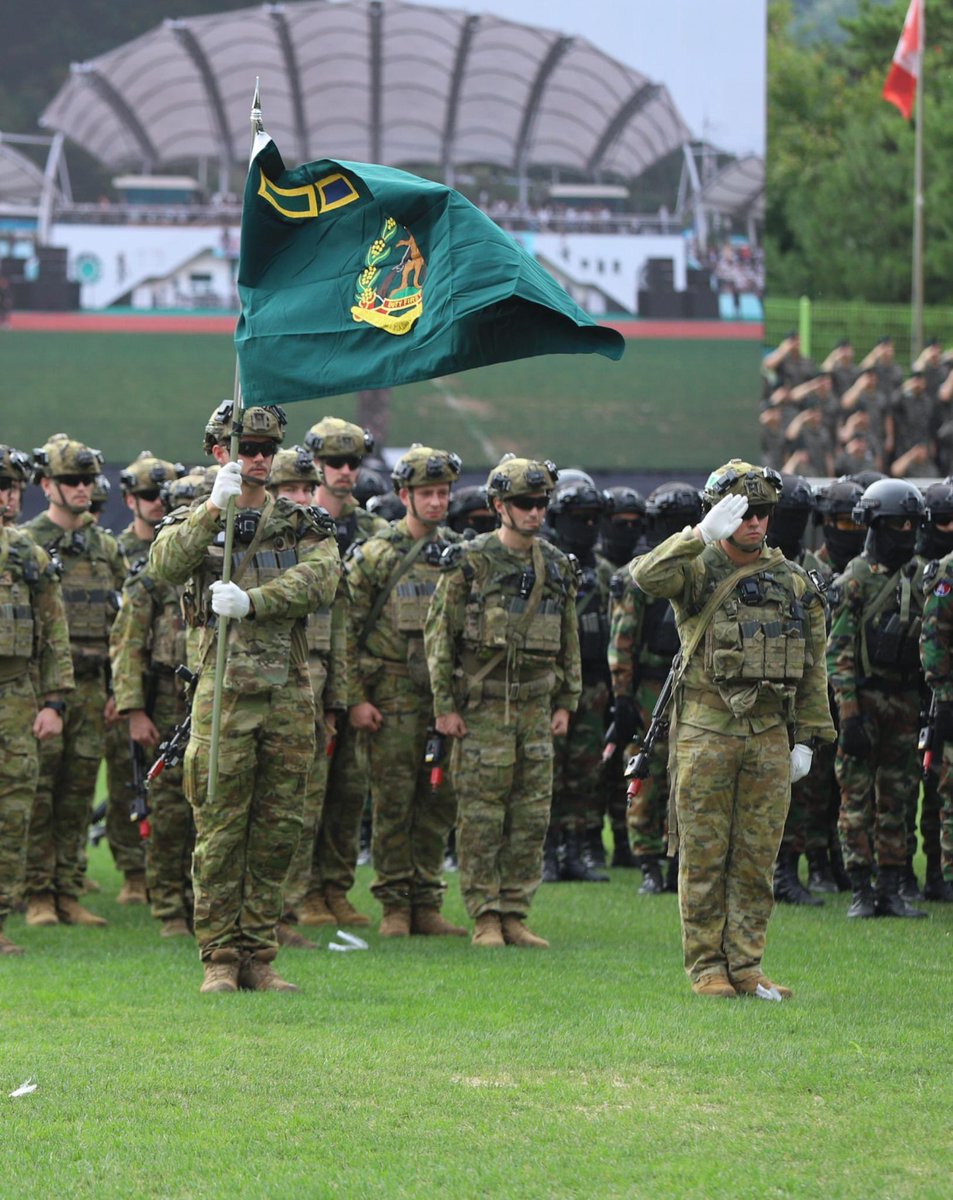 3BrigadeTSV's tweet photo. 3 RAR at the Korean International Combat Training Centre Competition Opening Ceremony 🇦🇺🇰🇷 https://t.co/PaYJ8zWeUh