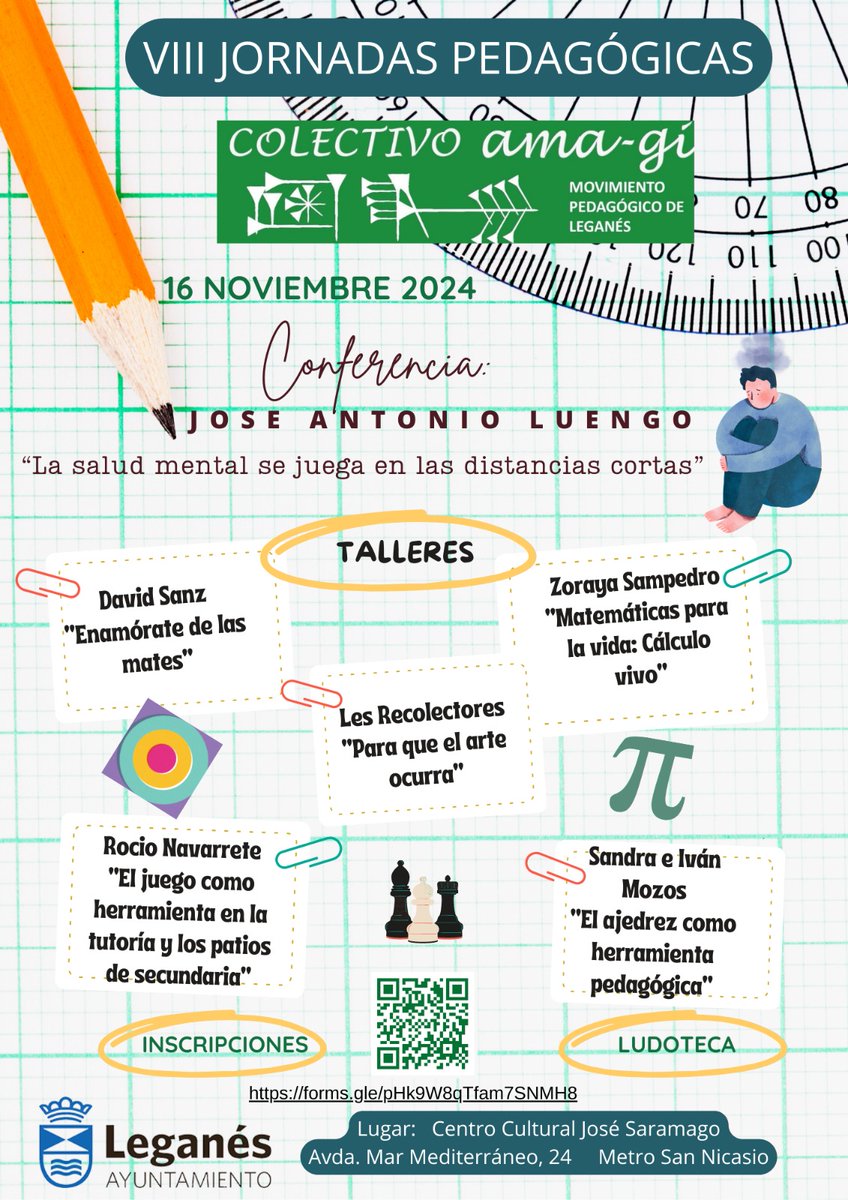 Un año más celebramos las Jornadas pedagogicas en el Colectivo Amagi. Enlace al formulario de inscripción forms.gle/pHk9W8qTfam7SN…