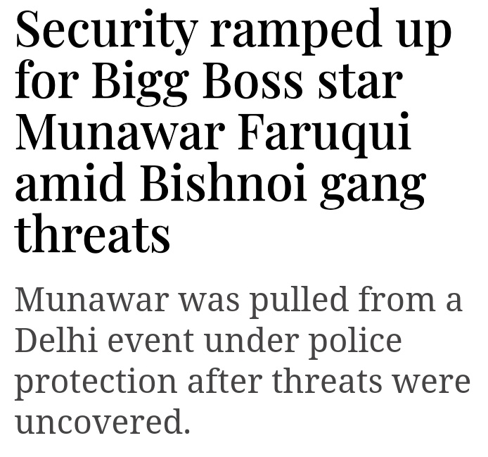aglobalindian's tweet photo. #Trending 🚨 #BIG 💣
#LawrenceBishnoi hunting
#MunawarFaruqui𓃵 runs in FEAR @ hit list of #Lawrence - #Faruqui kill plan foiled@ #Delhi #BlackComedian popularised by #Hindus whose religious sentiments he hurts,sic sex jokes on #LordRam #SitaMa hse full?
🔔Can he joke @ #allah ❓ https://t.co/gcYFVx45uE