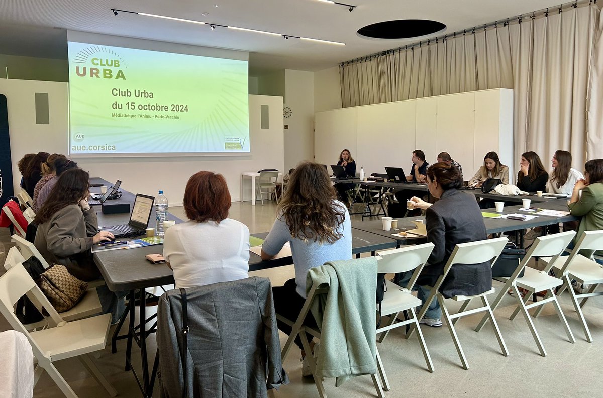 aue_corsica's tweet image. 🏘️ Terza riunione di u Club Urbanisimu in #Portivechju oghje !
🔍 Au programme : retours d’expériences, orientations d’#aménagement et de #programmation (OAP) et consultation en amont de la réalisation d’un #PLU comme projet construit avec la population 🤝🏼 
#ClubUrba #urbanisme