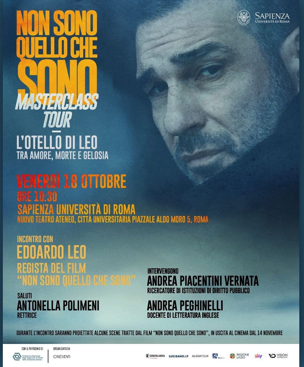 Insieme a giornalisti e professori esperti di Shakespeare dialogheró con voi nei principali atenei spiegando perchè ho scelto una traduzione dialettale e indagheremo la relazione tra testo letterario e indagine sociologica. 
Roma, Caserta , Napoli le prime tre date.