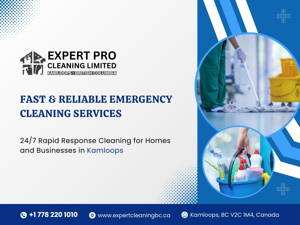 expertproclean's tweet image. Cathy and the Expert Pro Cleaning Ltd. team offer 24/7 emergency cleaning services in Kamloops for water damage, fire restoration and more!

Phone: +1 778-220-1010  Direction:maps.app.goo.gl/cfr5XCTUVgrKdh…………

#emergencycleaning #kamloops #expertprocleaning #cleaningservices