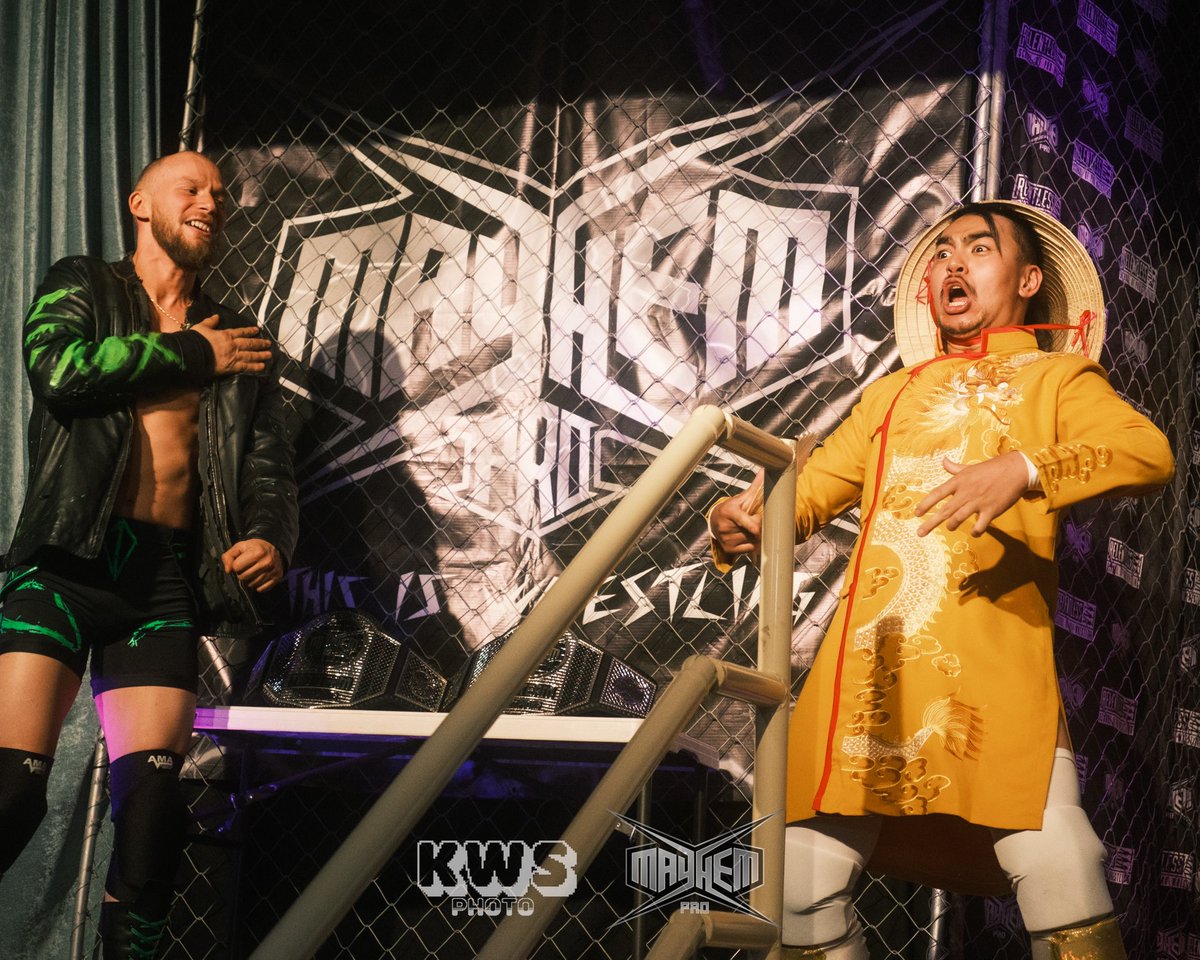 happykaipro's tweet photo. The the gas gets gassin, Happy get Happening.

Future tag @mayhempro_  tag team champions!

📸: @kimwstudio 
🤼‍♂️: @mayhempro_ https://t.co/I6kkcLmMiJ