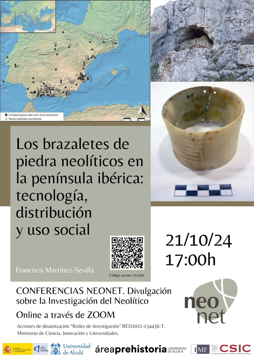 ¿Cómo fabricaban las "joyas" en el neolítico? ¿eran importantes socialmente? 
Sigue la segunda conferencia "on line" NEONET
Si te perdiste la primera...youtube.com/watch?v=o3od3p…