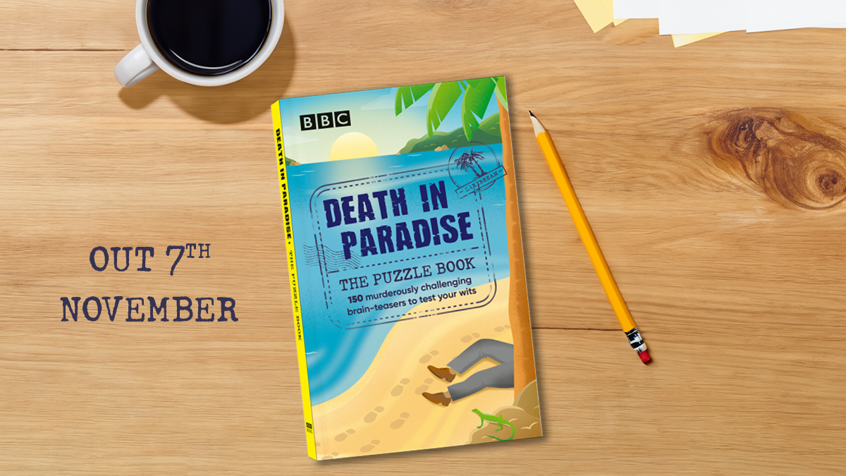 🌴🔍 Do you have what it takes to solve the mystery? 🌴🔍

Exciting news! Death in Paradise: The Puzzle Book is coming soon to the UK and is available to pre-order now smarturl.it/DeathInParadis…

150 puzzles, featuring your favourite Saint Marie characters. 🍹