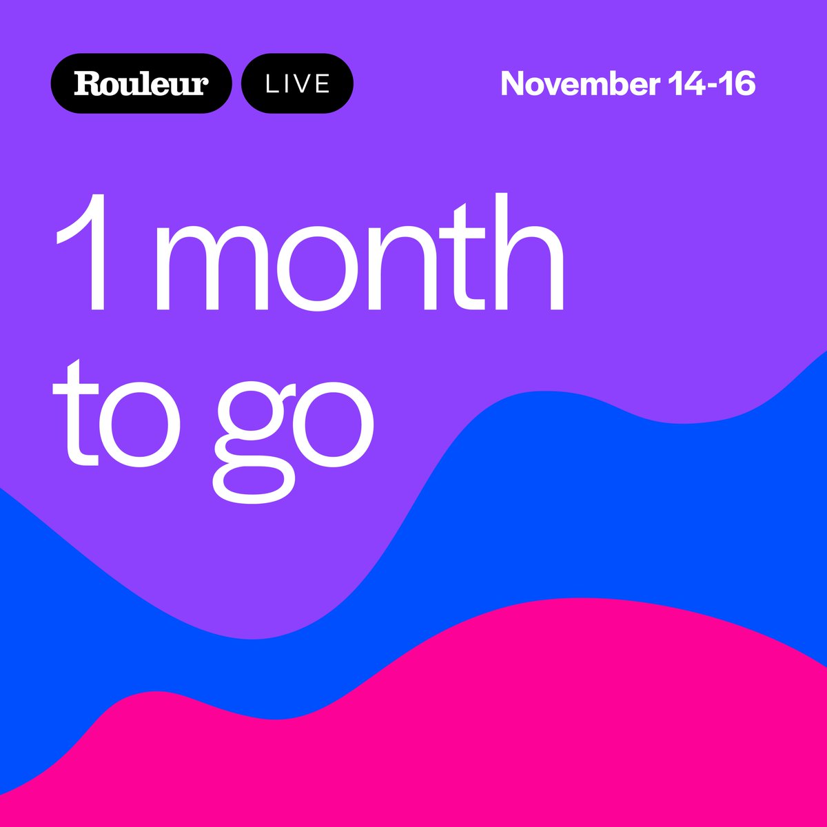 There’s just 1 month to go until Rouleur Live 2024!

Don’t miss out on your chance to attend the world’s greatest cycling show, hear from the biggest stars of cycling and explore your favourite brands.

🔗 rouleur.cc/live

#rouleurlive #rouleur #cycling
