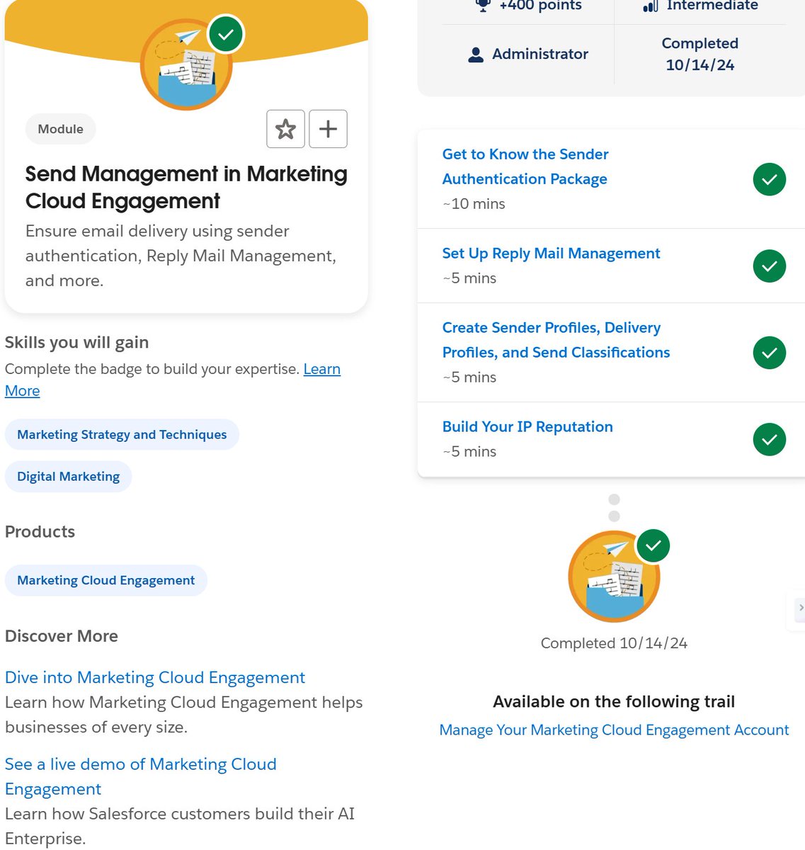 Send Management in Marketing Cloud Engagement || Trailhead
youtu.be/2s8ZlQqjVMg