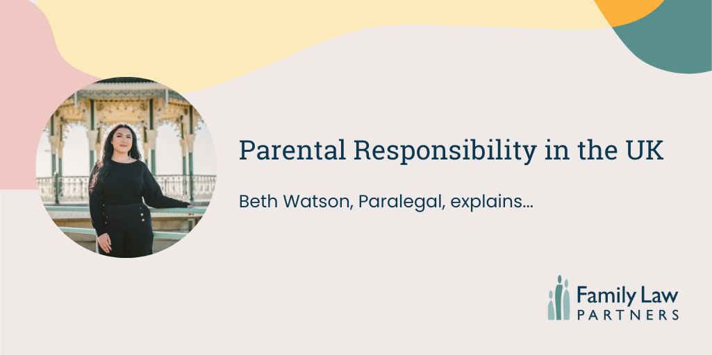 Parental Responsibility in family law is defined under s3 of the Children Act 1989, as 'all the rights, duties, powers, responsibilities and authority which by law a parent of a child has in relation to the child and his property.’
<a href="/legal_beth/">Beth Watson</a> explains: familylawpartners.co.uk/blog/parental-…