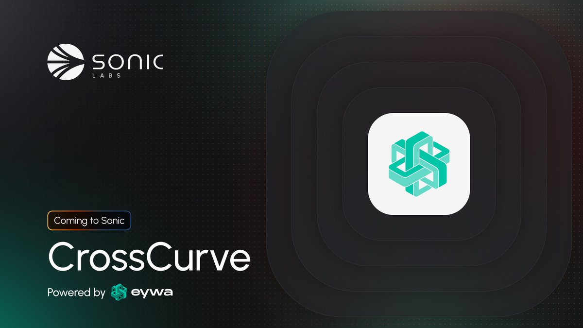 Sonic Labs (@soniclabs) on Twitter photo Over $2 billion liquidity comes to #Sonic!
@EYWAProtocol powers CrossCurve, a cross-chain trading and yield protocol that unifies liquidity by aggregating <a href="/CurveFinance/">Curve Finance</a> pools.
Secured by the #EYWA Consensus Bridge, an aggregated data transfer protocol & omni-chain token bridge. Over $2 billion liquidity comes to #Sonic!
@EYWAProtocol powers CrossCurve, a cross-chain trading and yield protocol that unifies liquidity by aggregating <a href="/CurveFinance/">Curve Finance</a> pools.
Secured by the #EYWA Consensus Bridge, an aggregated data transfer protocol & omni-chain token bridge.