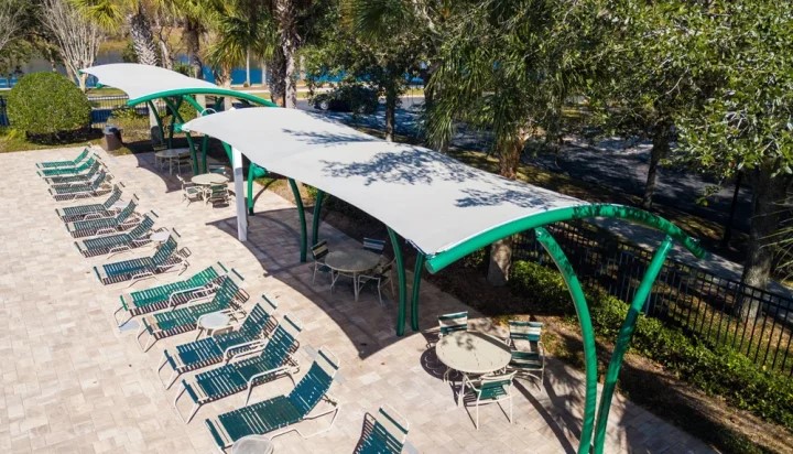 ProPlaygrounds's tweet image. Good morning! Our project objectives involved designing and installing new custom shade structures for the swimming pool area. We aimed to improve the comfort and usability of the pool by creating a shaded environment.