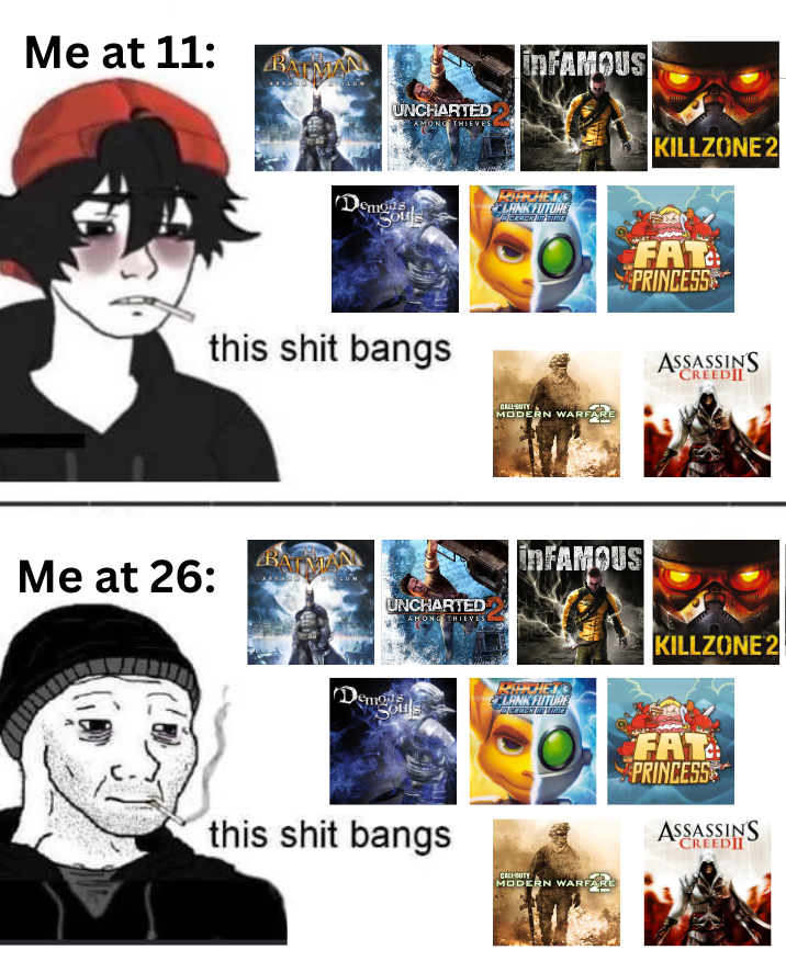 realradec's tweet photo. seeing all 2009 games I played turn 15 this year has got me feeling like an oldhead https://t.co/K4XvZZkds6