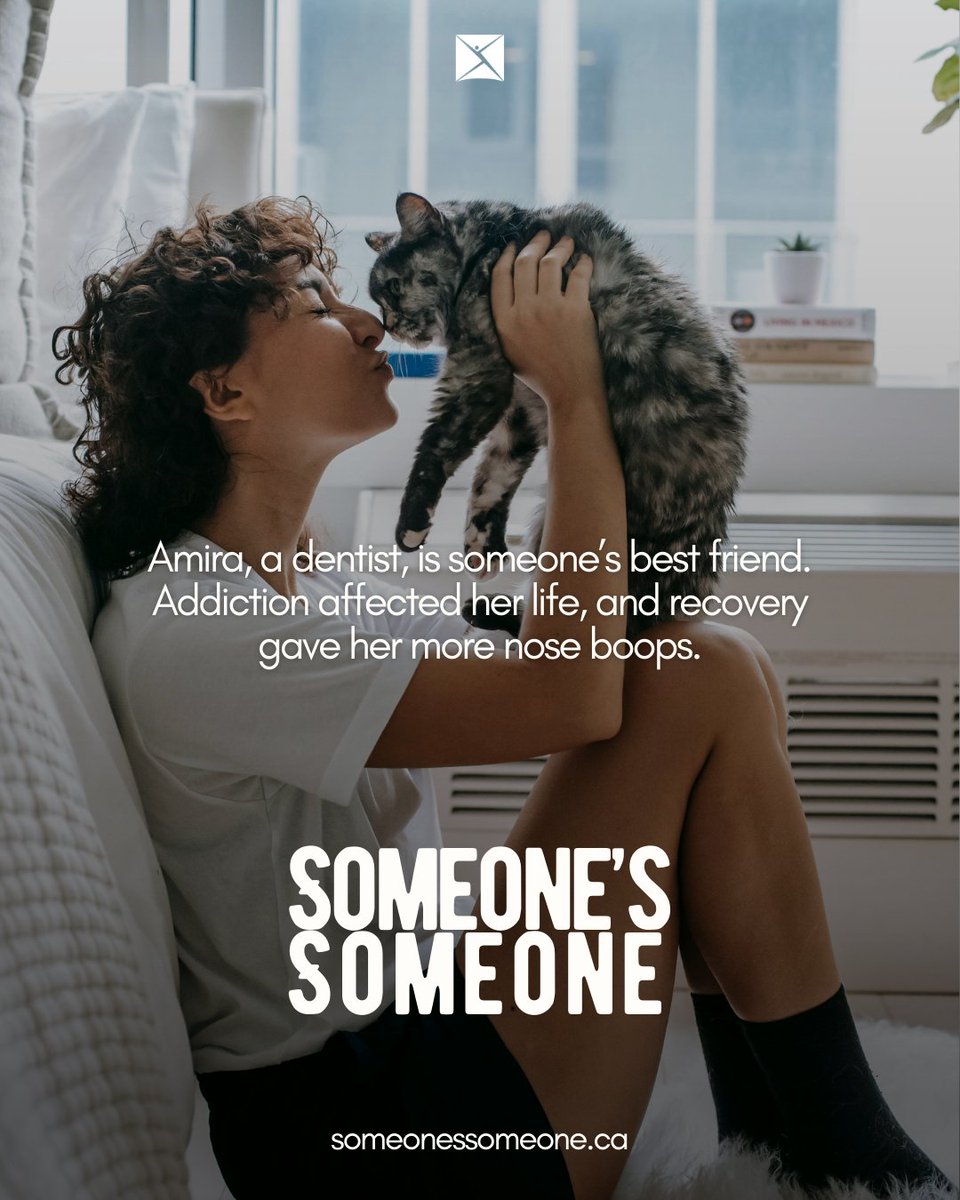 Do you know an Amira? Her story is more common than you might think. If you or someone you know is living with an addiction or behavioural dependency &amp; and needs support, call CMHA or ConnexOntario at 1-866-531-2600.  There’s help &amp; hope for everyone. 💚 🐾SomeonesSomeone.ca