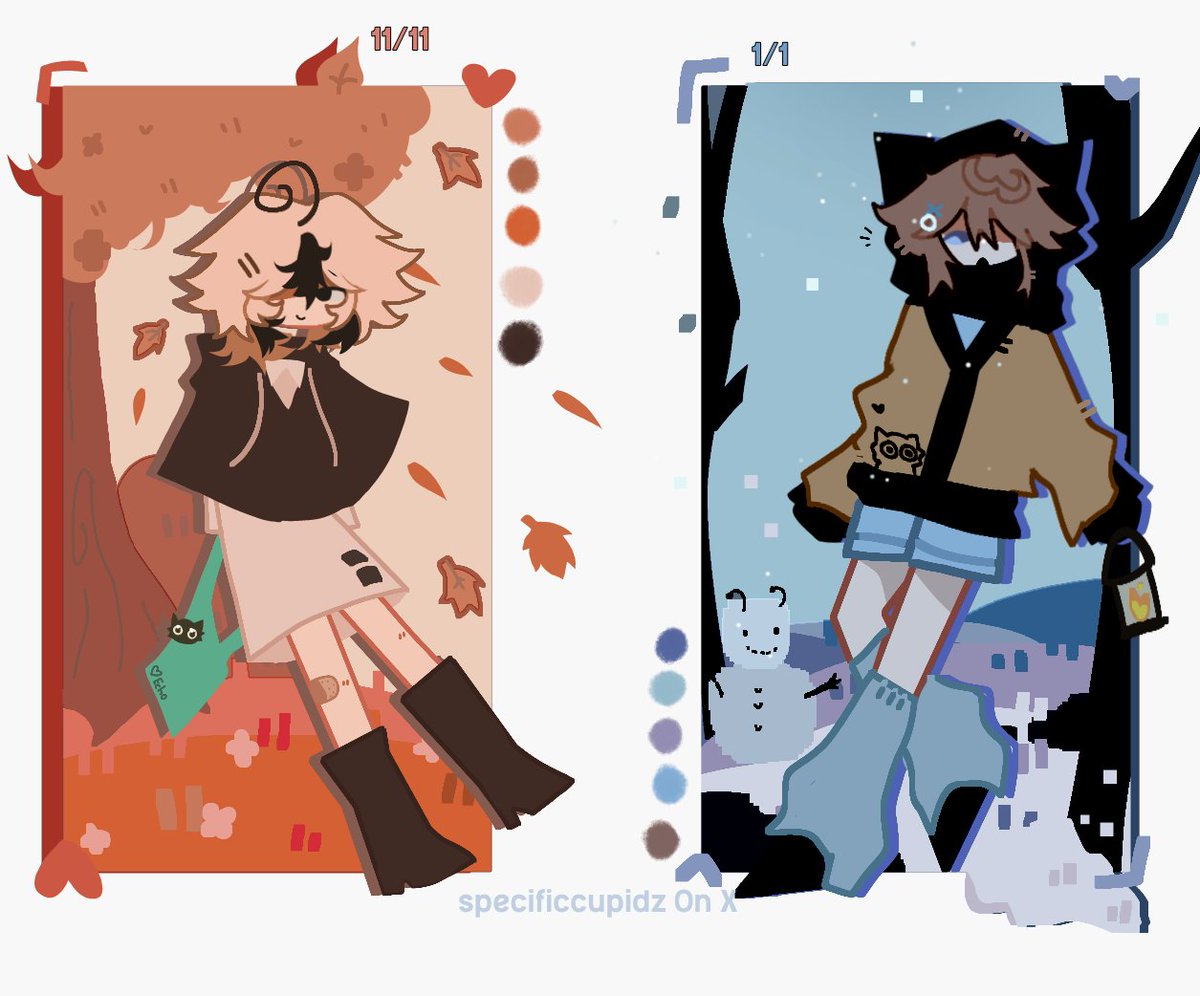 Specificcupidz's tweet photo. Our birthday 🎂♡
@Mrrp_Murruu
Rushed,I guess (⁠´-｀⁠ ⁠)

#Birthday
#art #autumn #winter #digitalart https://t.co/2FqC5rzAyh