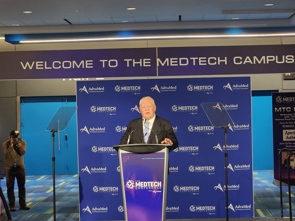 Medtech Canada (@medtech_canada) on Twitter photo So great to have Ontario Premier <a href="/fordnation/">Doug Ford</a> & Minister <a href="/VictorFedeli/">Victor Fedeli</a> at the <a href="/MedTechCon/">The MedTech Conference</a> announcing phase 2 of the province's Life Sciences Strategy. Great news for patients, clinicians & innovators! So great to have Ontario Premier <a href="/fordnation/">Doug Ford</a> & Minister <a href="/VictorFedeli/">Victor Fedeli</a> at the <a href="/MedTechCon/">The MedTech Conference</a> announcing phase 2 of the province's Life Sciences Strategy. Great news for patients, clinicians & innovators!