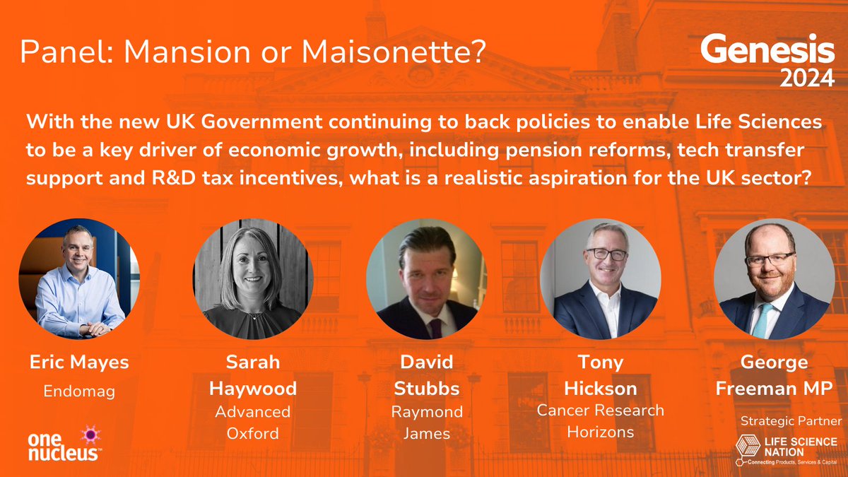 One Nucleus (@onenucleus) on Twitter photo Meet a selection of the great line-up of speakers at Genesis 2024, on 4 December at 1 Wimpole Street, London.
Mansion or Maisonette? Panellists include:
๐ค <a href="/endomag/">Endomag, A Hologic Company</a>
๐ค @advanced_oxford
๐ค <a href="/RaymondJames_UK/">Raymond James UK</a>
๐ค <a href="/CR_Horizons/">Cancer Research Horizons</a>
๐ค<a href="/MPGeorgeFreeman/">George Freeman FRSA MP</a>
genesisconference.com Meet a selection of the great line-up of speakers at Genesis 2024, on 4 December at 1 Wimpole Street, London.
Mansion or Maisonette? Panellists include:
๐ค <a href="/endomag/">Endomag, A Hologic Company</a>
๐ค @advanced_oxford
๐ค <a href="/RaymondJames_UK/">Raymond James UK</a>
๐ค <a href="/CR_Horizons/">Cancer Research Horizons</a>
๐ค<a href="/MPGeorgeFreeman/">George Freeman FRSA MP</a>
genesisconference.com