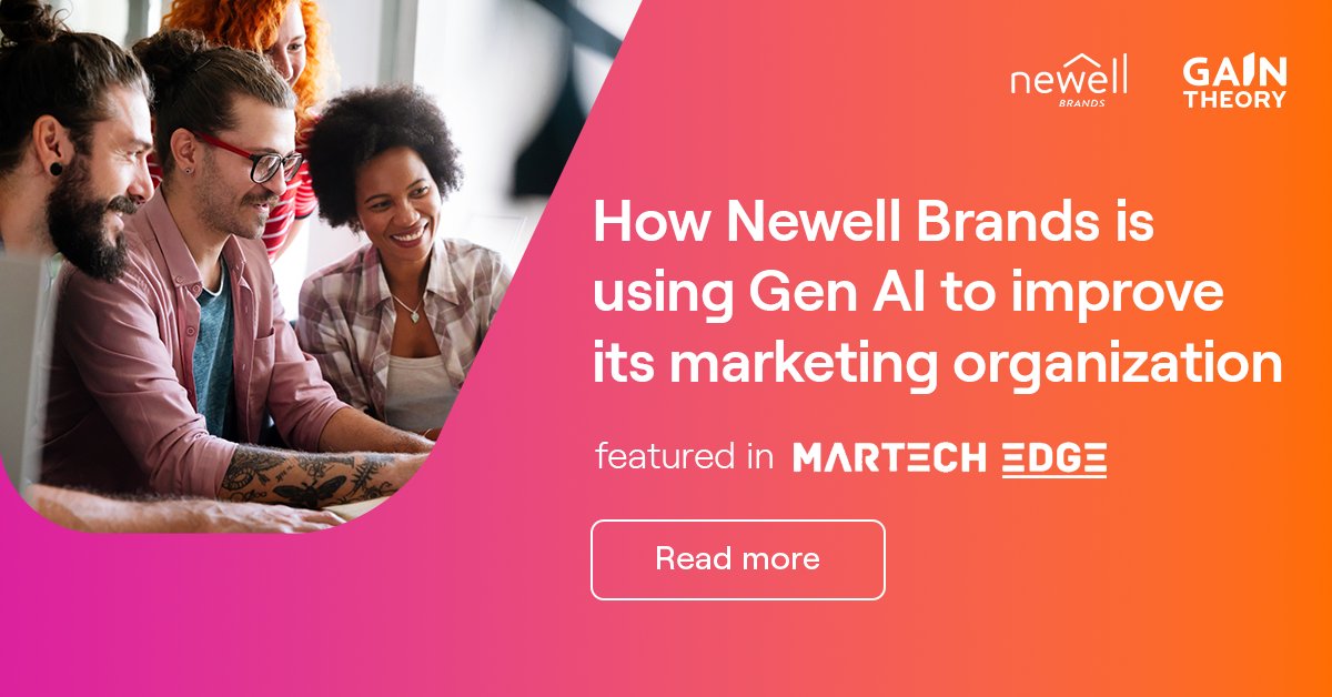 Gain Theory (@gaintheory) on Twitter photo Featured in <a href="/MarTechEdge/">MarTech Edge</a>, Gain Theory's Shawn O'Neal discussed digital personas, chatbots, innovation, and growing the insights team with Melanie Huet from <a href="/newell_brands/">Newell Brands</a>
martechedge.com/guest-column/h… Featured in <a href="/MarTechEdge/">MarTech Edge</a>, Gain Theory's Shawn O'Neal discussed digital personas, chatbots, innovation, and growing the insights team with Melanie Huet from <a href="/newell_brands/">Newell Brands</a>
martechedge.com/guest-column/h…