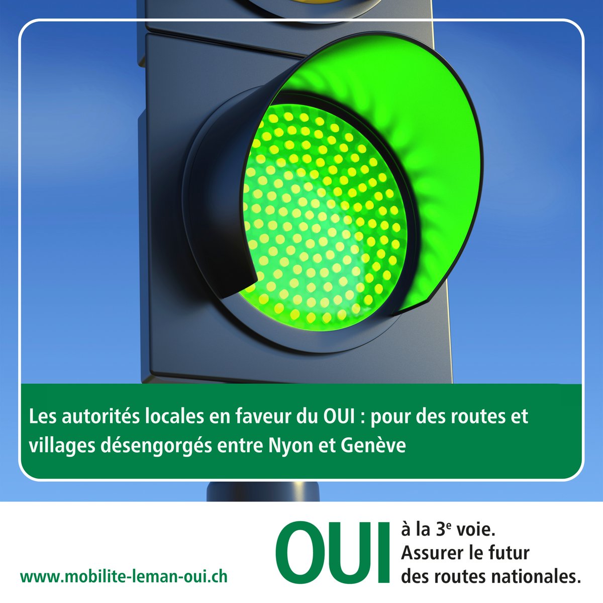 Oui_3e_voie's tweet photo. Les syndics de Terre Sainte soutiennent le OUI à l'élargissement de l'autoroute entre Nyon et Genève.
La 3e voie est essentielle pour désengorger nos routes et améliorer la qualité de vie.
Votez OUI le 24 novembre ! ✅
https://t.co/JatKUc5v1e
#CHvote #24nov #PRODES #3voiesOUI https://t.co/zj8p3yQTUn