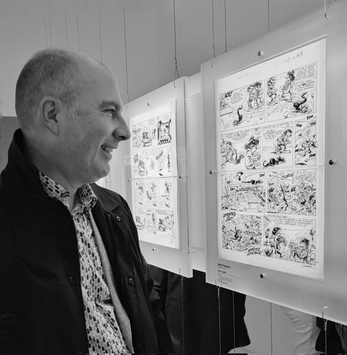 zzapback's tweet image. Franquin, om te huilen zo mooi (en grappig)! La BD à tous les étages @CentrePompidou Aanrader! #Paris #bandedessinee #laBD #Franquin #Gaston #Spirou @stripland_BENL