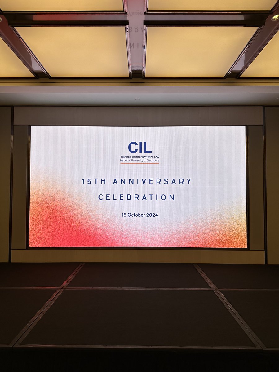 ⁦<a href="/NUS_CIL/">NUS Centre for International Law</a>⁩ celebrated its 15th anniversary and presented Tommy Koh with a book in his honour #UNCLOS <a href="/40/">40</a> (+2years). We are the 🌏🌍🌎