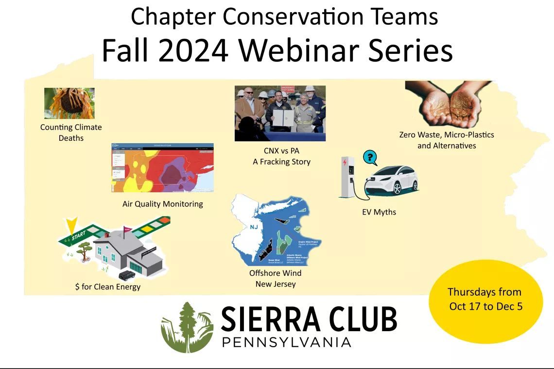 ClimateRealSEPA's tweet photo. Sierra Club Pennsylvania is holding a conservation webinar series this fall, and our very own Julia Nakhleh is presenting at the first webinar on Oct 17 about the individual incentives from the IRA! 

More info &amp; registration links can be found here: https://t.co/gVF8Y0MUVd https://t.co/dgTYn13pLj