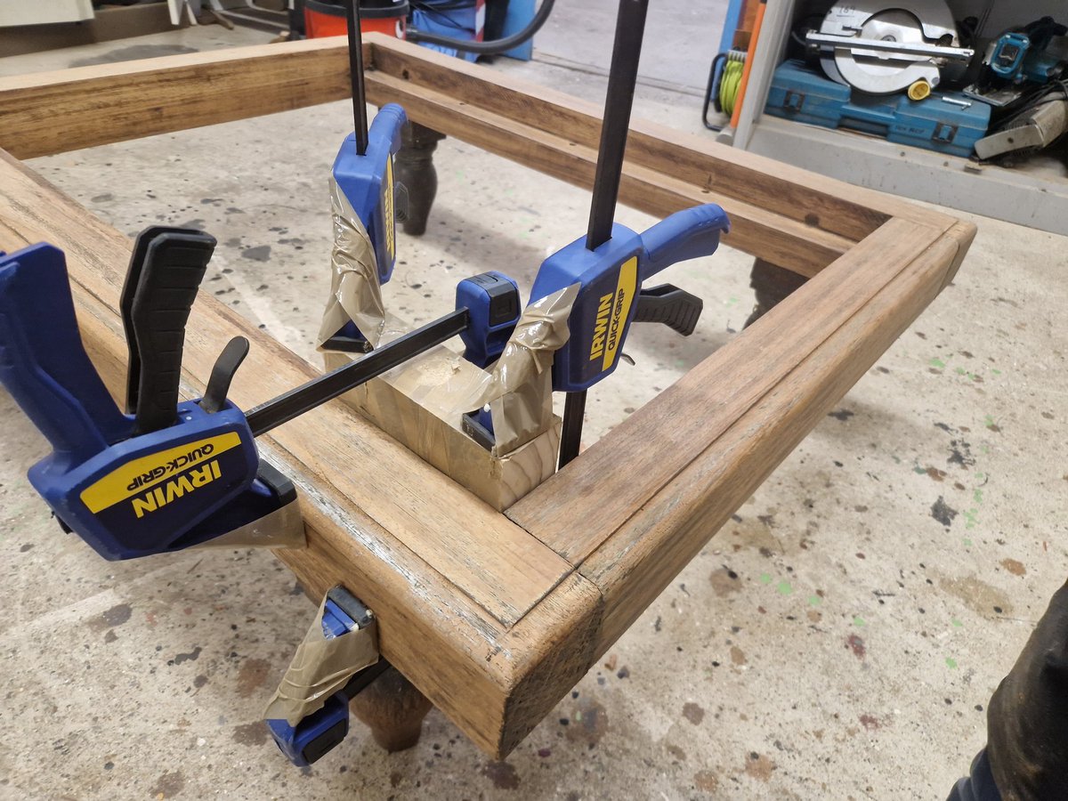 The glue up went well, so moved onto the repair on the base this morning. #Joinery #Boatbuilding #Shipwright #Skills #Hartlepool