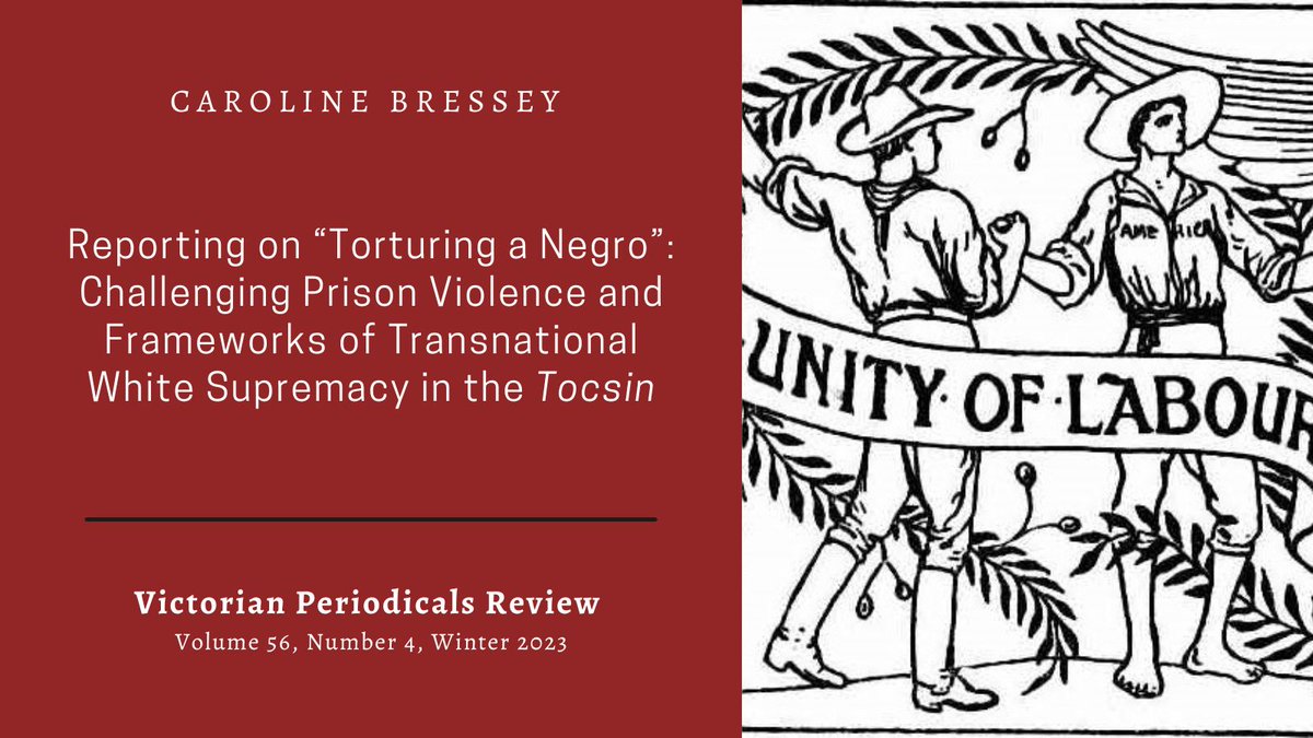 VPR (@vpreditors) on Twitter photo .@CarolineBressey analyzes reports of violence endured by William King, an African American man who migrated to Australia and became ensnared in the Victoria prison system. Read about The Tocsin’s textual tactics and political limitations: muse.jhu.edu/pub/1/article/… <a href="/RS4VP/">Research Society for Victorian Periodicals (RSVP)</a> .@CarolineBressey analyzes reports of violence endured by William King, an African American man who migrated to Australia and became ensnared in the Victoria prison system. Read about The Tocsin’s textual tactics and political limitations: muse.jhu.edu/pub/1/article/… <a href="/RS4VP/">Research Society for Victorian Periodicals (RSVP)</a>