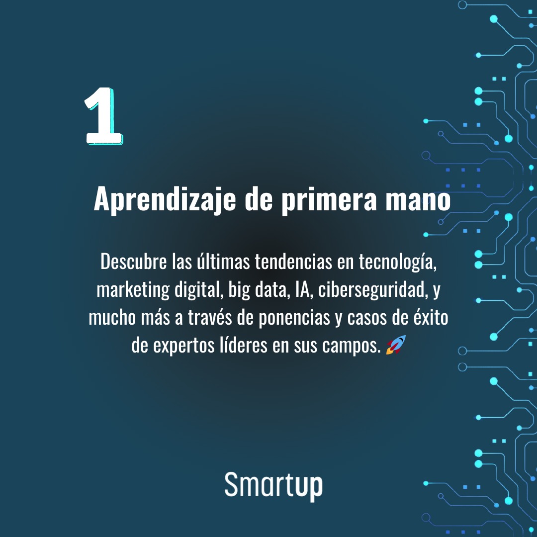 Smartup_Digital's tweet image. ✨ Te contamos 4 motivos clave por los que no puedes faltar al @MadridTechShow. Desde oportunidades de aprendizaje hasta visibilidad para tu empresa. ¡Descúbrelos y no te quedes fuera! 🔝

#MadridTechShow #EshowMadrid, #TechnologyForMarketing #BigDataAIWorld #DataCentreWorld