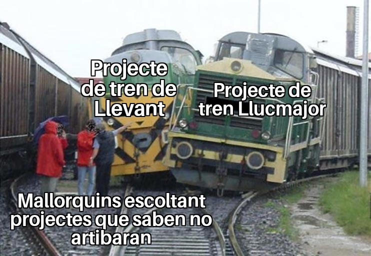 Polítiques ferroviaries  de Mallorca dels darrers anys en un mem