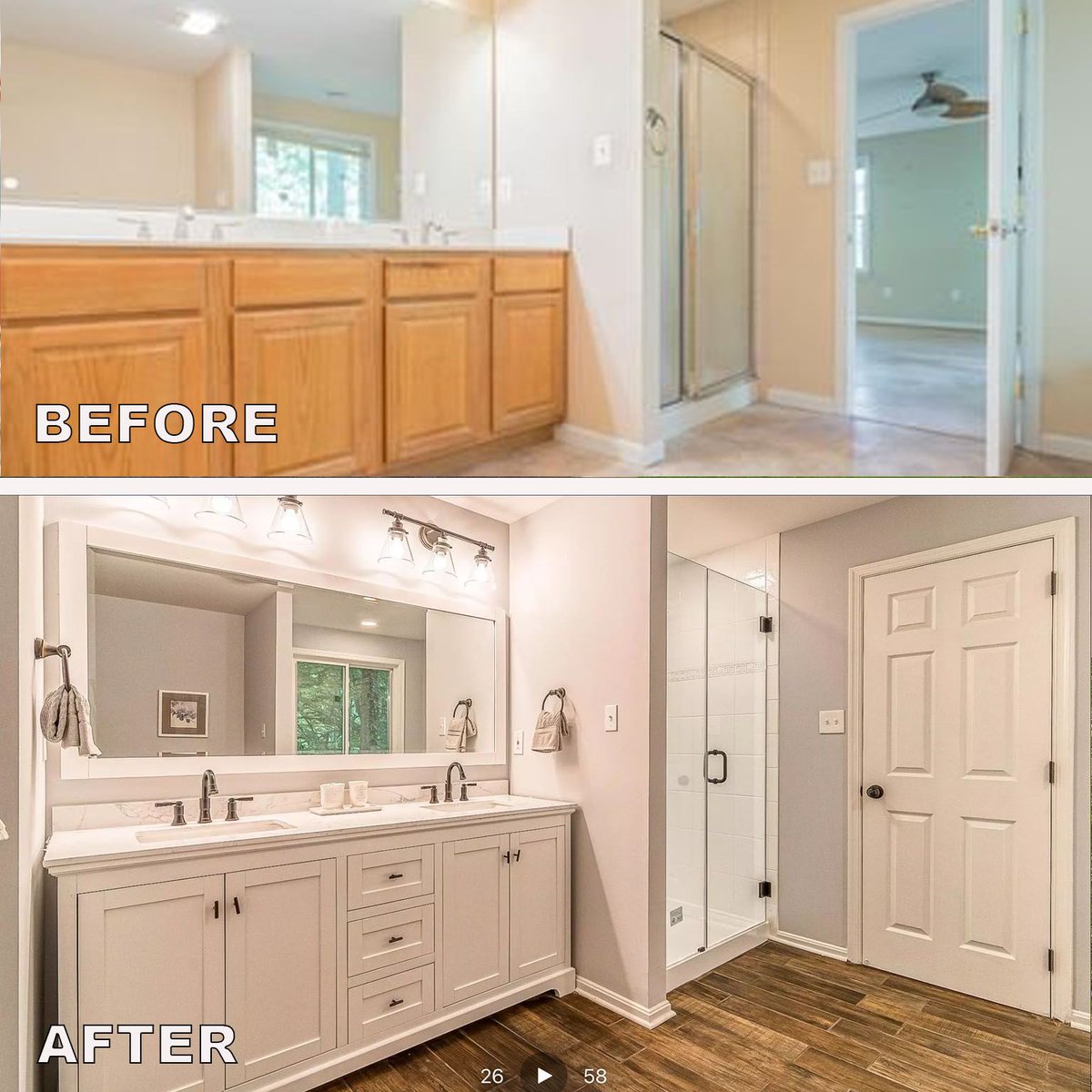 JoshHeuser's tweet photo. How we made my wife’s FULL SALARY in profit on a single flip (and allowed her to quit her job)...

After a couple of challenging projects, my wife and I came across a property that didn’t necessarily scream huge profits. 

It was an older house from...  https://t.co/9a8Wj5VJn5 https://t.co/FSmnerP2Lo