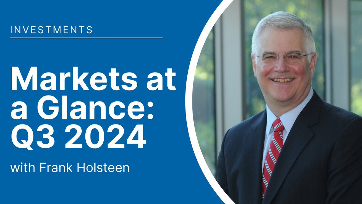 Q3 market performance? ⬆️
The Fed's key interest rate? ⬇️
U.S. GDP estimate for Q2? 3️⃣

There was a lot to like in market and economic activity over the last three months, and Wespath's Frank Holsteen breaks it down in our quarterly video: ow.ly/RQkq50TJcA2