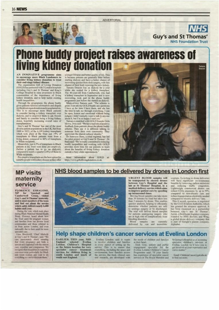 GOLD (@delaidowu) on Twitter photo One solution in reducing the number of Black African Caribbean patients on dialysis is to improve equitable access to living donor kidney transplantation through community partnerships.<a href="/marinasoltan_/">Dr Marina Soltan</a> <a href="/ImperialPeople/">Imperial People đź’™</a> <a href="/KingsCollegeNHS/">King's College NHS</a> <a href="/GSTTnhs/">Guy's and St Thomas'</a> <a href="/LondonKidney/">London Kidney Network</a> One solution in reducing the number of Black African Caribbean patients on dialysis is to improve equitable access to living donor kidney transplantation through community partnerships.<a href="/marinasoltan_/">Dr Marina Soltan</a> <a href="/ImperialPeople/">Imperial People đź’™</a> <a href="/KingsCollegeNHS/">King's College NHS</a> <a href="/GSTTnhs/">Guy's and St Thomas'</a> <a href="/LondonKidney/">London Kidney Network</a>