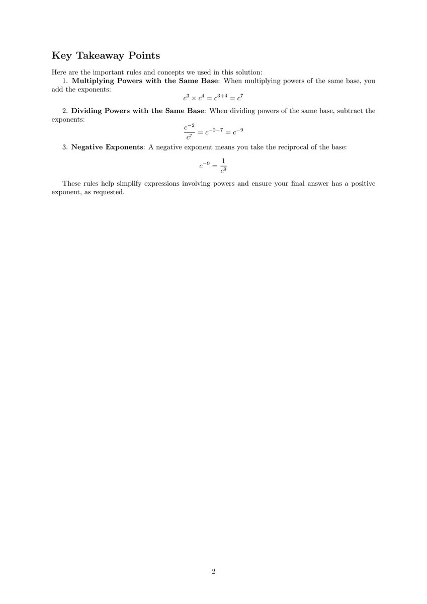 MaxCracksIt's tweet photo. Hey @HarrisonMc11874, here’s the breakdown of that exponent question you asked for! 🧠

Steps:

1️⃣ Multiply powers in the denominator
2️⃣ Subtract the exponents
3️⃣ Convert to a positive exponent

Full explanation below 👇
#National5 #MathSolved #MaxCracksIt 🚀 https://t.co/ef8h0ACkT0